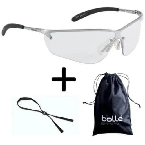 Lentes De Seguridad SILIUM Anti Empaño Claros - Bolle Safety 40073 - DIBAMEX