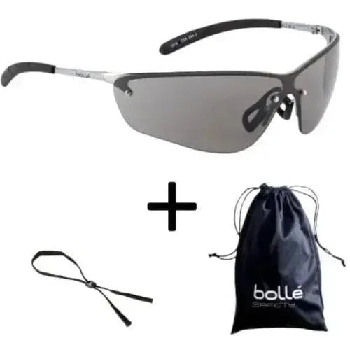 Lentes De Seguridad SILIUM Obscuros Anti Empaño - Bolle Safety 40074 - DIBAMEX