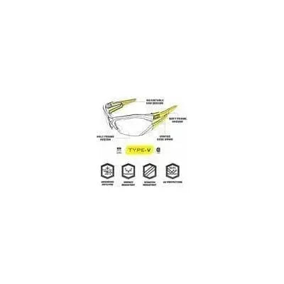 Lentes De Seguridad Táctico Mechanix Wear Type-V Anti Empaño- Seleccionar Color de Mica - DIBAMEX