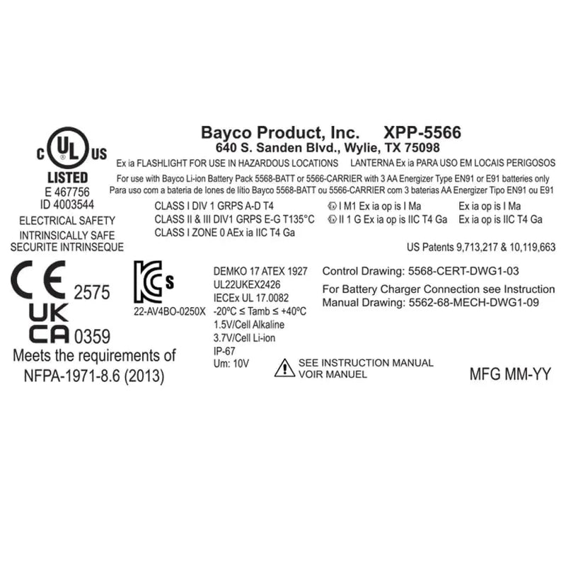Linterna Angular INTRANT Intrínsecamente Segura, Luz Dual - Nightstick - DIBAMEX