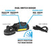 Linterna de Cabeza / Frontal, Recargable USB de Inundación Múltiple - Nightstick - DIBAMEX