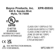 Linterna de Cabeza/Frontal Intrínsecamente Segura Recargable USB Luz Dual - Nightstick - DIBAMEX