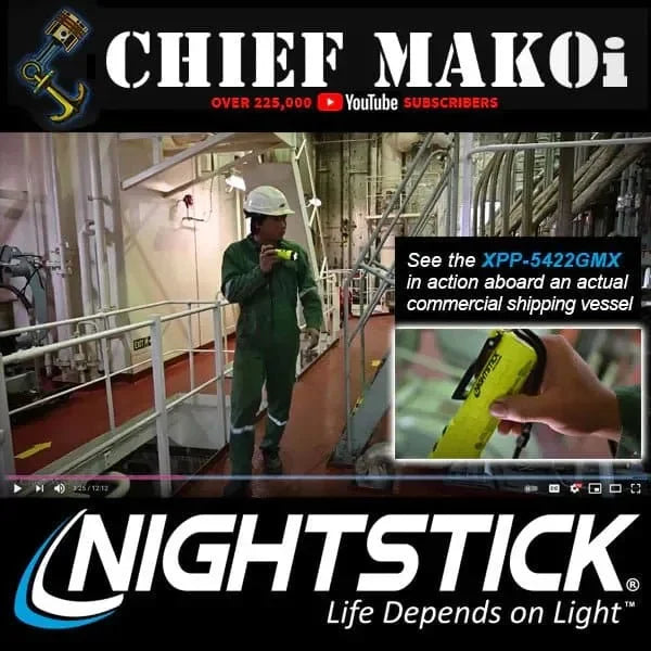 Linterna Intrínsecamente Segura UL-913 Con Luz Dual e Imánes - Nightstick XPP-5422GMX - DIBAMEX