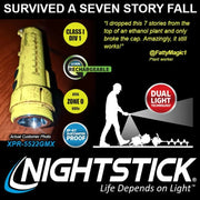 Linterna Intrínsecamente Segura Zona 0, Recargable Con Luz Dual e Imánes - Nightstick - DIBAMEX