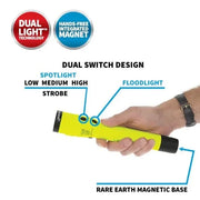 Linterna Intrínsecamente Segura Zona 1, Recargable Con Luz Dual e Imán - Nightstick - DIBAMEX