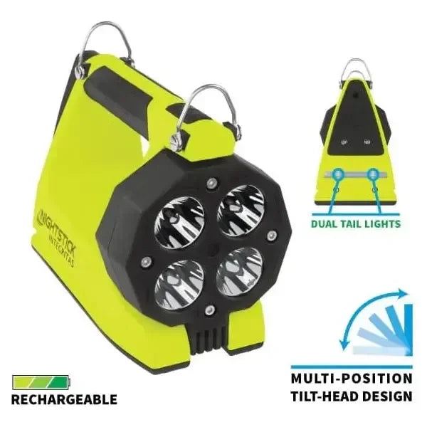 Linterna Recargable INTEGRITAS 82 Intrínsecamente Segura, 1,750 Lúmenes - Nightstick - DIBAMEX