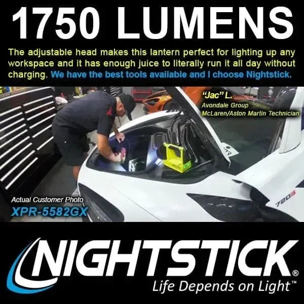 Linterna Recargable INTEGRITAS 82 Intrínsecamente Segura, 1,750 Lúmenes - Nightstick - DIBAMEX