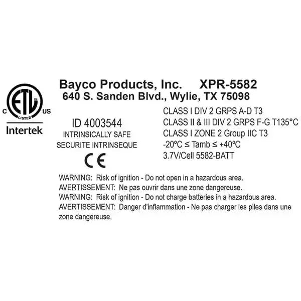 Linterna Recargable INTEGRITAS 82 Intrínsecamente Segura, 1,750 Lúmenes - Nightstick - DIBAMEX