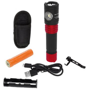 Linterna Recargable USB Luz Dual con Funda, 900 Lúmenes - Nightstick - DIBAMEX