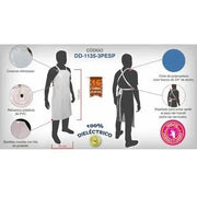 Mandil blanco de Charol Reforzado Calibre 16 / .40 mm JYRSA DD-11353PESP - DIBAMEX