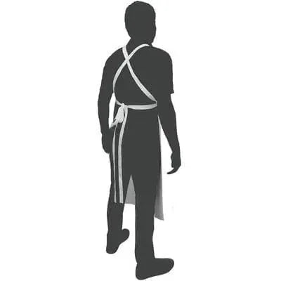 Mandil blanco de Charol Reforzado Calibre 16 / .40 mm JYRSA DD-11353PESP - DIBAMEX