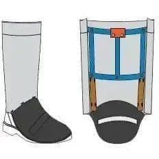 Polainas de Rayón Aluminizado CPA 333-ARH - DIBAMEX