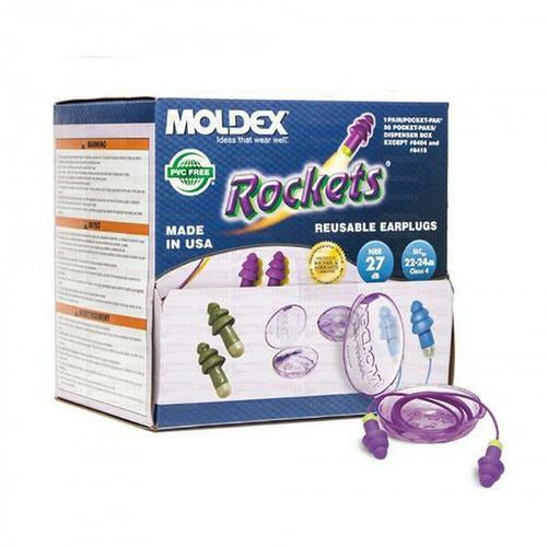 Tapón auditivo reutilizable con estuche Moldex Rockets 6405 — DIBAMEX